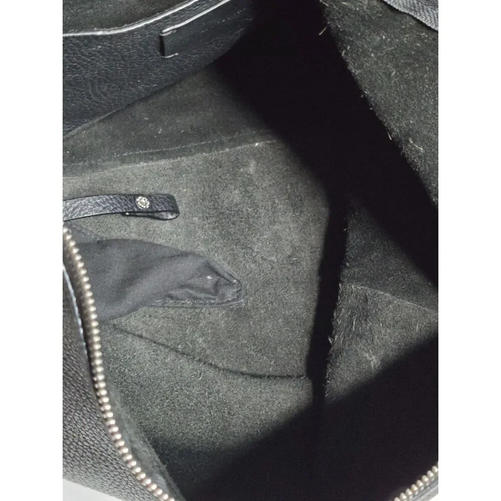 AllSaints Kita Large Pebbled Leather Backpack | Black